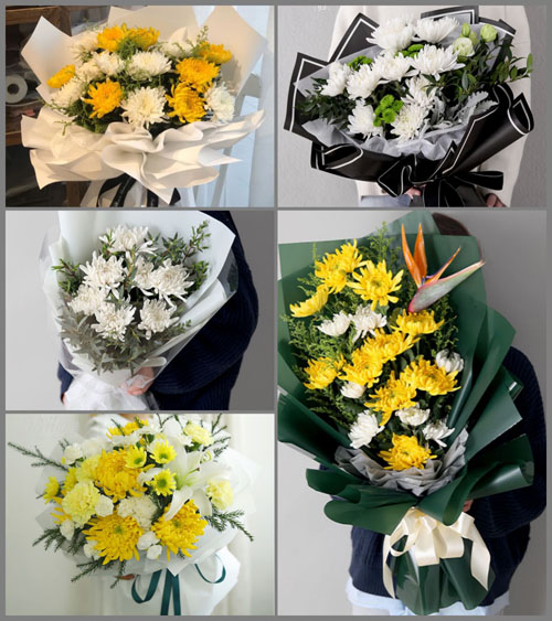辽宁锦州义县张家堡乡白事花束代送